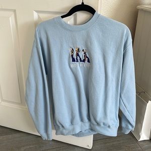 Custom Mamma Mia crewneck light Blue super cute and comfy
